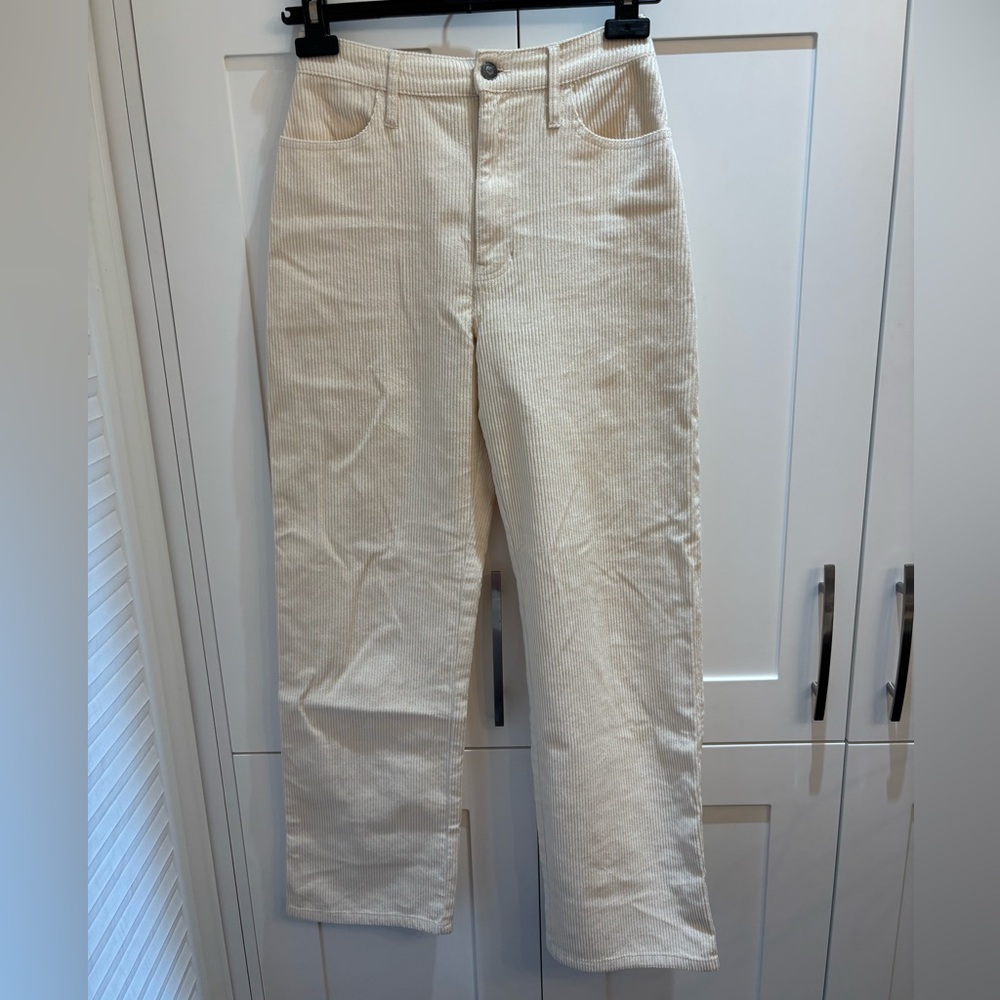 Hollister Cream Corduroy Pants
